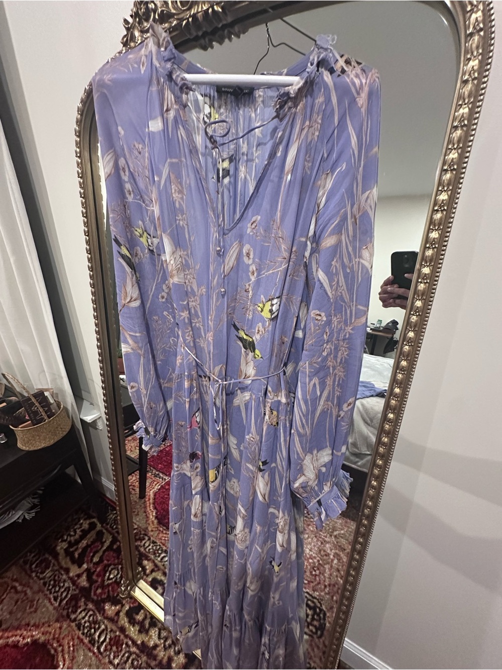 Banana Republic maxi dress with slip